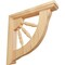 Ekena Millwork 1 1/2"W x 7"D x 7"H Andrea Wagon Wheel Bracket, Red Oak BKT01X07X07ADRO - alternate 1